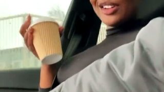 South african Lady finger fucked in the car