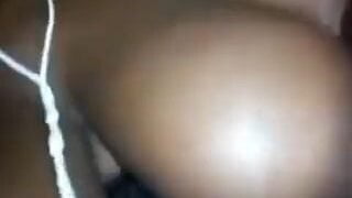 Huge titties on this african slut