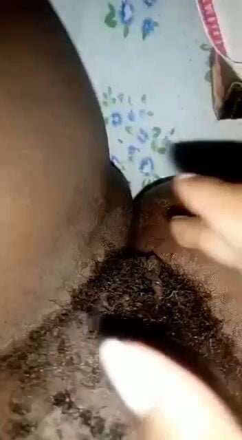 Hairy african punani is served.