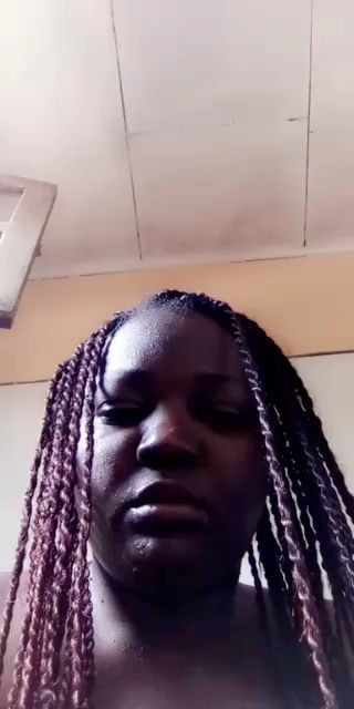 Black african pussy slut finger fucking her coochie.