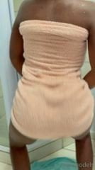 Mzansi teen pussy Iv model in the bathroom video.