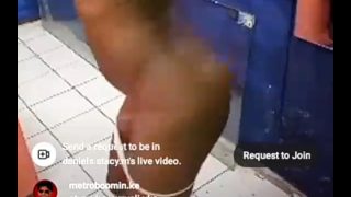 Twerking naked on Instagram