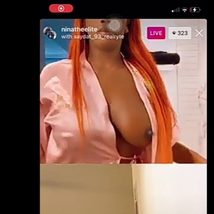 shesfishy ninatheelite big boobies on tik tok video.