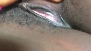 Hairy African pussy horny wet teen pussy show.