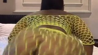 Twerking in fish nets looking good