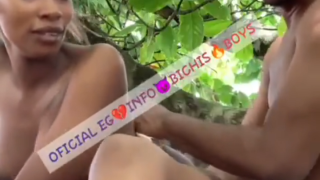 Ebang ogonga viral video fucking woman pussy outdoors.